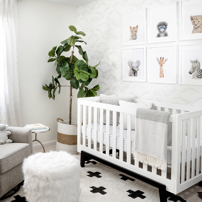 Many couples prefer a gender neautral palette for a babies room or nursery.